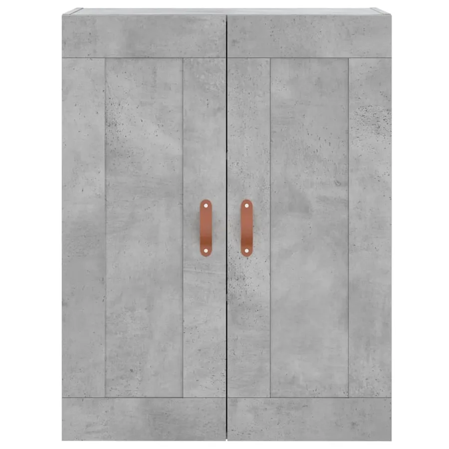 Armoires murales 2 pcs gris béton bois d'ingénierie - 6