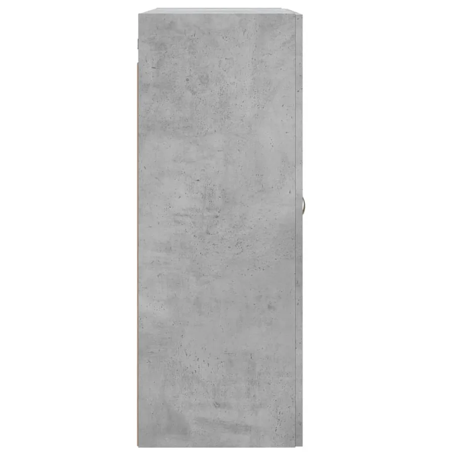 Armoires murales 2 pcs gris béton bois d'ingénierie - 7