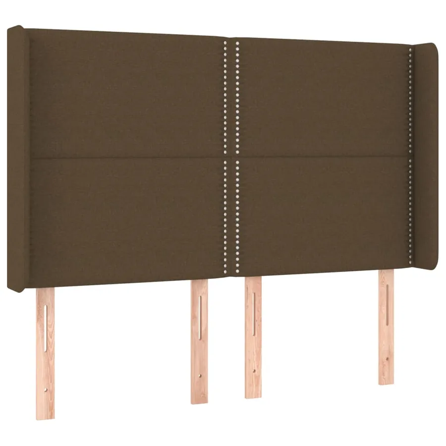 Sommier à lattes de lit matelas LED Marron foncé 140x200 cm - 7