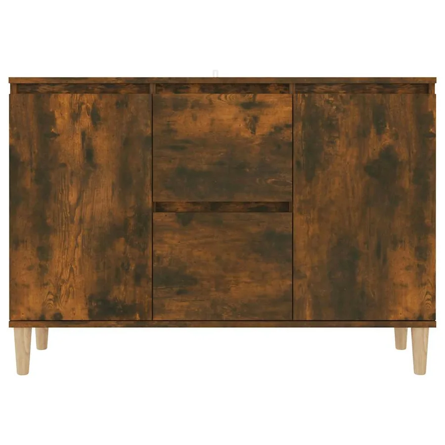Buffet Chêne fumé 101x35x70 cm Bois d'ingénierie - 4