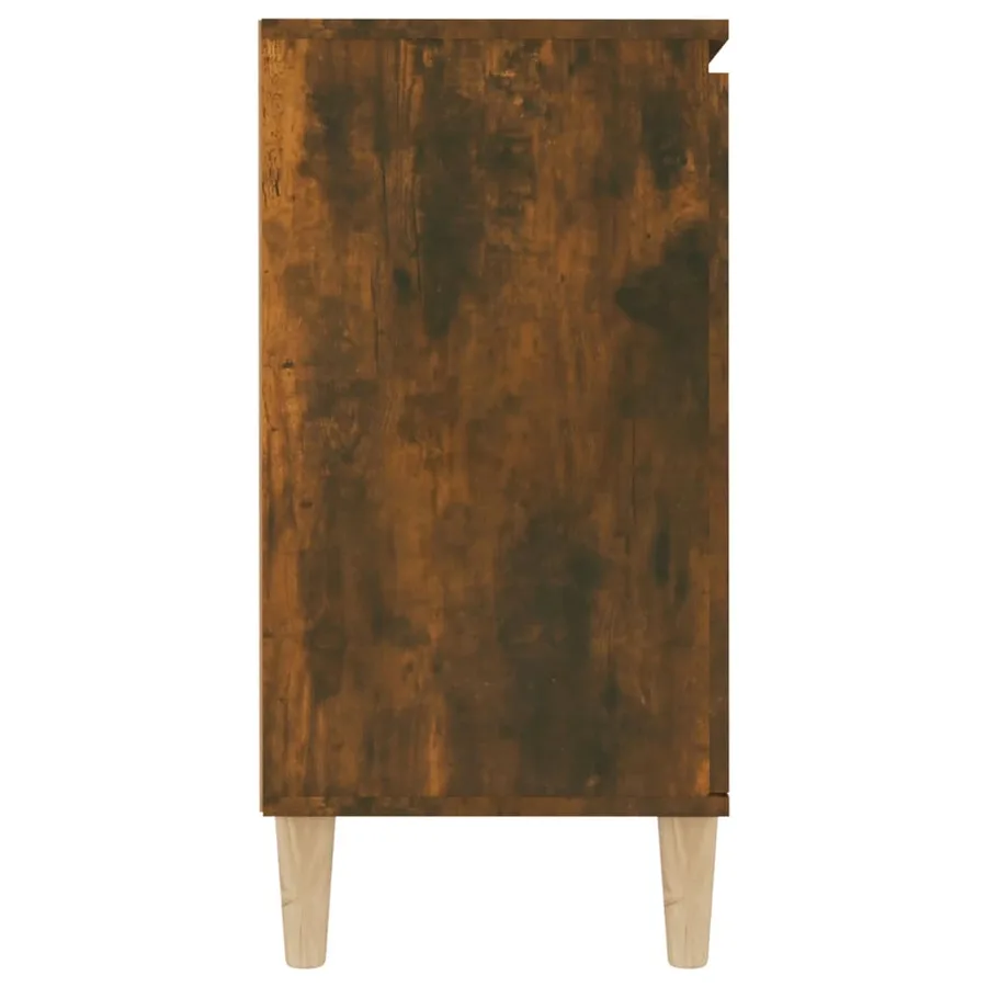 Buffet Chêne fumé 101x35x70 cm Bois d'ingénierie - 5