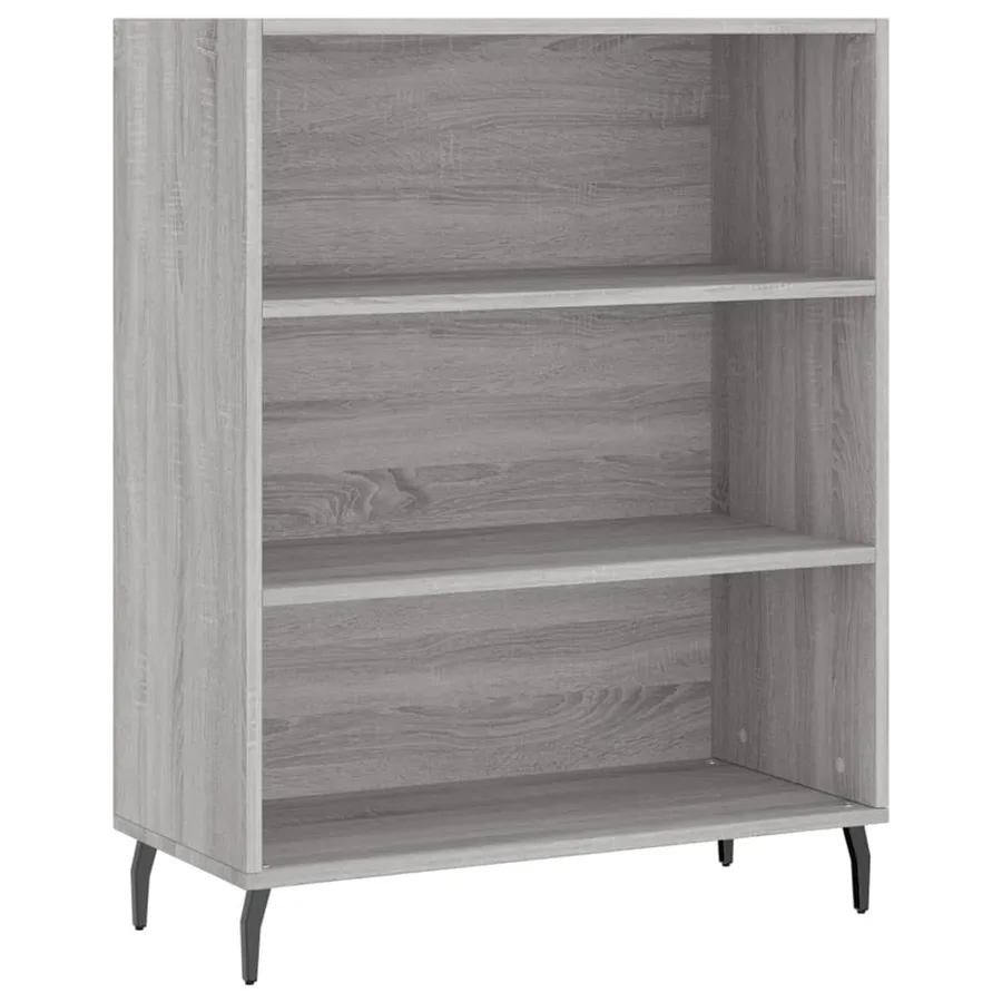 Buffet haut Sonoma gris 69,5x34x180 cm Bois d'ingénierie - 7