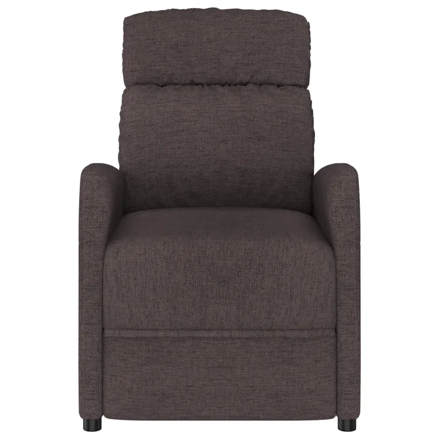 Fauteuil de massage Marron foncé Tissu - 3