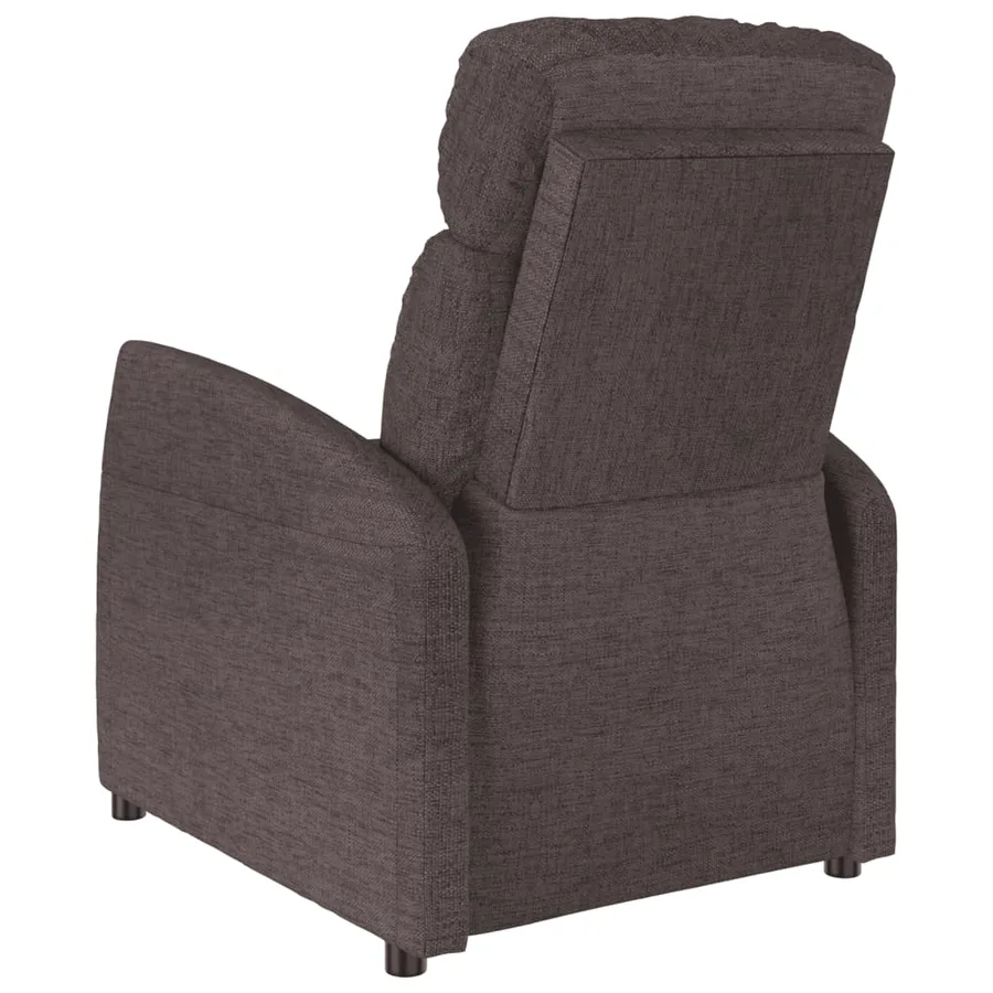 Fauteuil de massage Marron foncé Tissu - 5