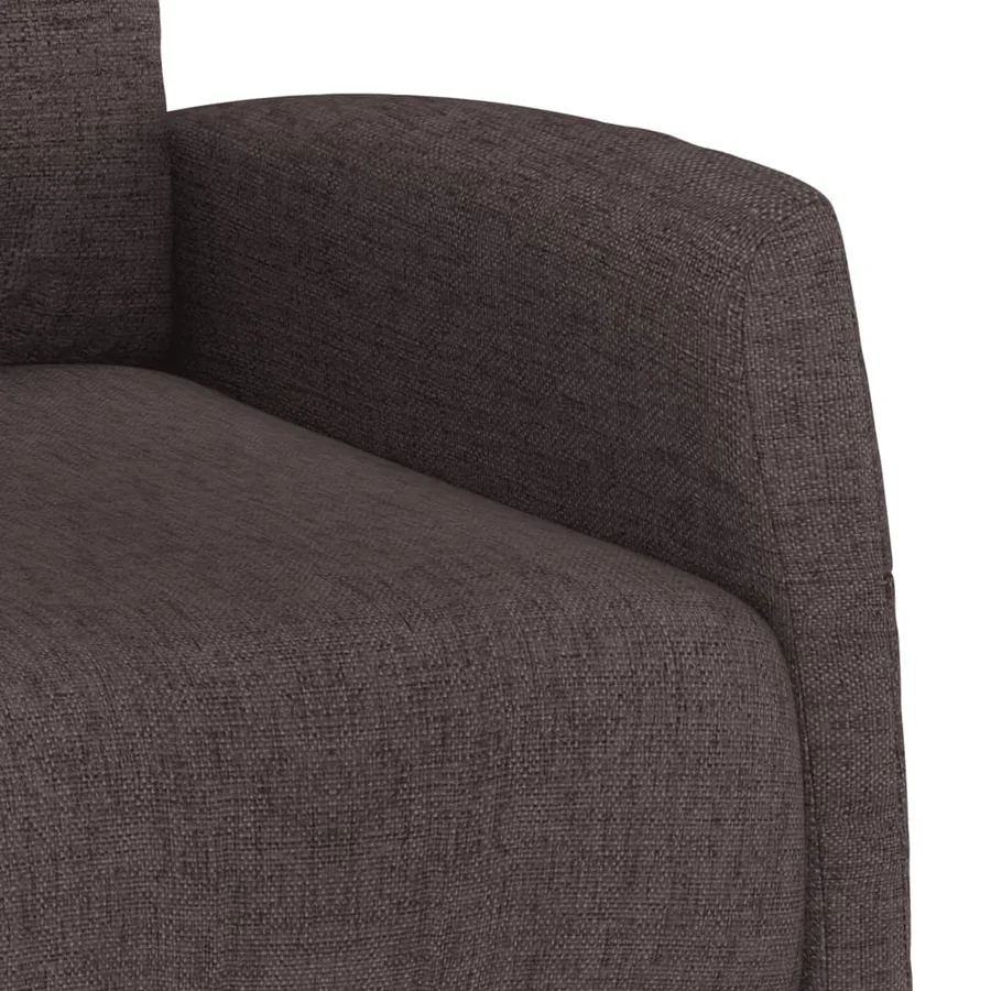Fauteuil de massage Marron foncé Tissu - 8