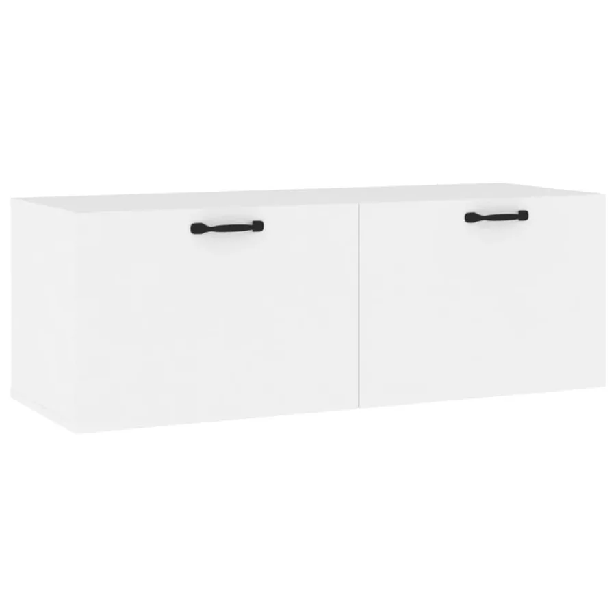 Armoire murale Blanc 100x36,5x35 cm Bois d'ingénierie - 2