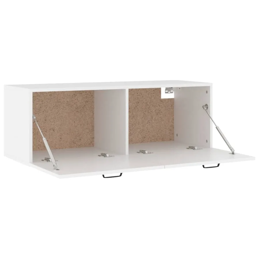 Armoire murale Blanc 100x36,5x35 cm Bois d'ingénierie - 7