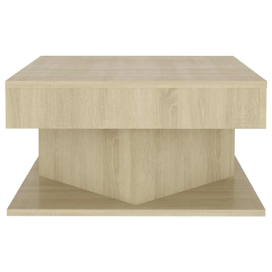 Table basse Chêne sonoma 57x57x30 cm Bois d’ingénierie - 3