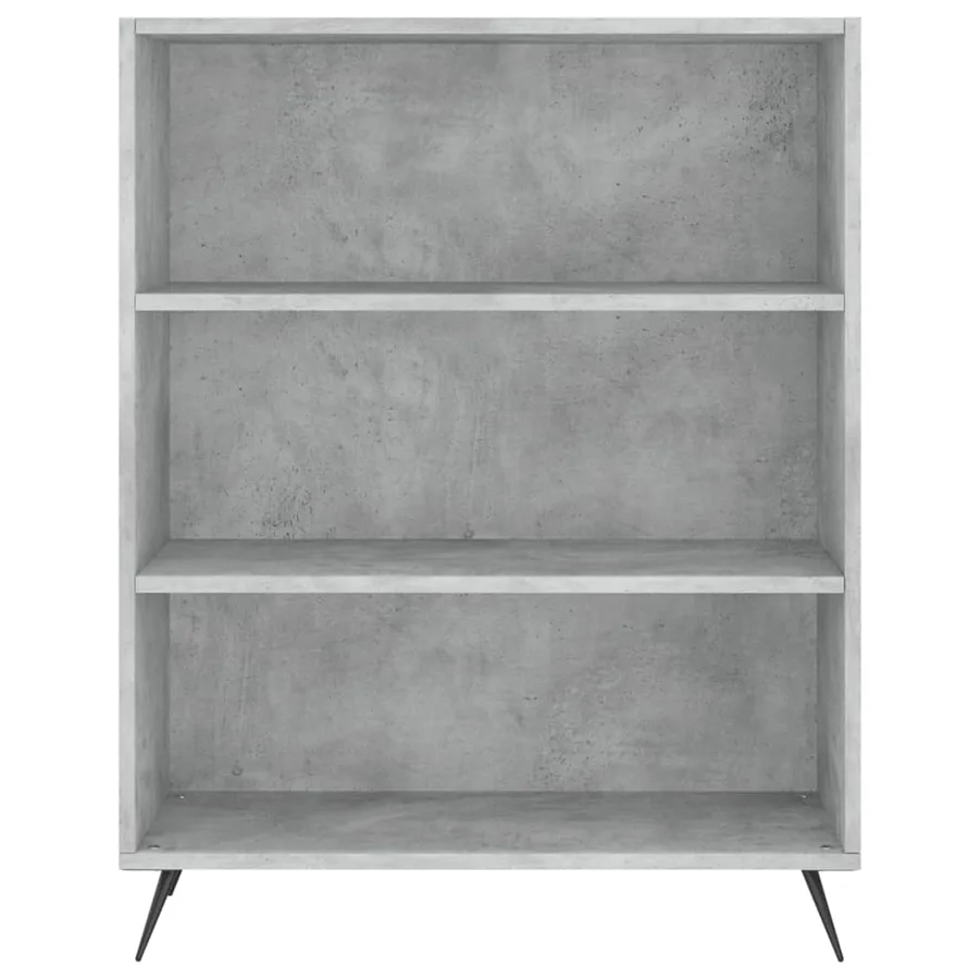 Buffet haut Gris béton 69,5x34x180 cm Bois d'ingénierie - 7