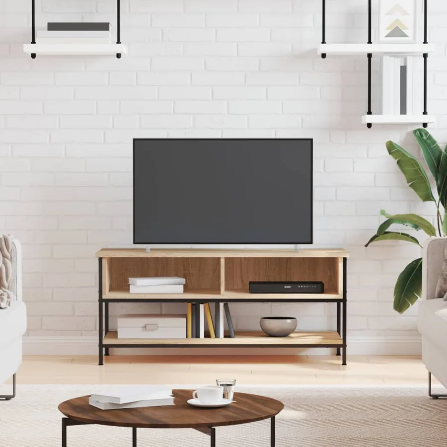 Meuble TV Chêne Sonoma 100x35x45 cm Bois d'ingénierie