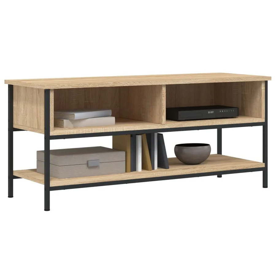 Meuble TV Chêne Sonoma 100x35x45 cm Bois d'ingénierie - 3