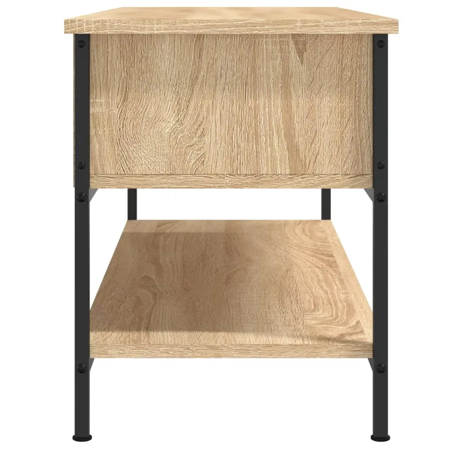 Meuble TV Chêne Sonoma 100x35x45 cm Bois d'ingénierie - 5