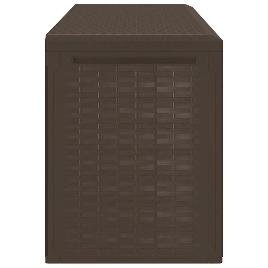 Boîte de rangement de jardin Marron 114x47x60 cm - 5