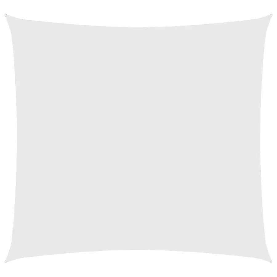 Voile de parasol tissu oxford carré 7x7 m blanc - 2
