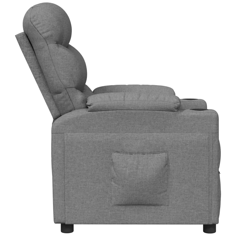 Fauteuil inclinable Gris clair Tissu - 4
