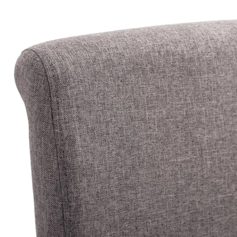 Chaises à manger lot de 4 taupe tissu - 8