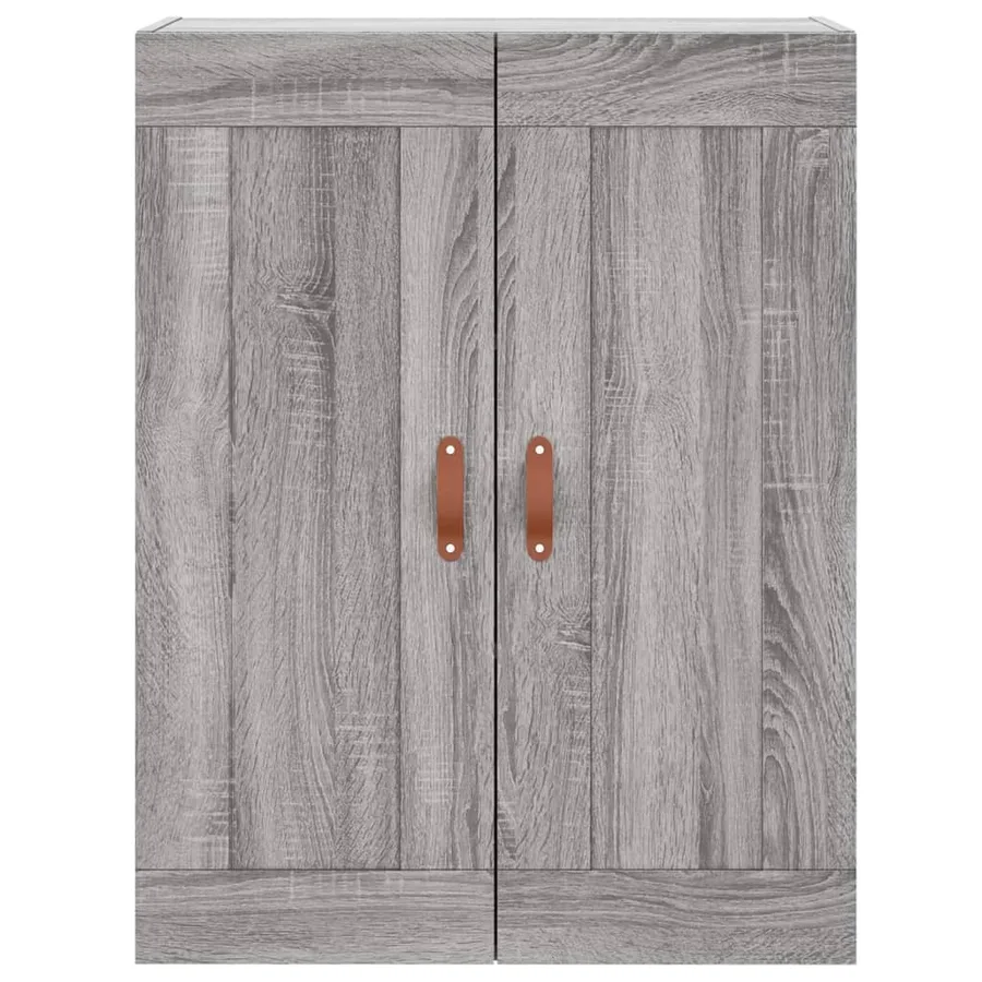 Buffet haut Sonoma gris 69,5x34x180 cm Bois d'ingénierie - 6