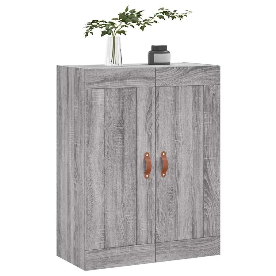 Armoire murale sonoma gris 69,5x34x90 cm bois d'ingénierie - 4