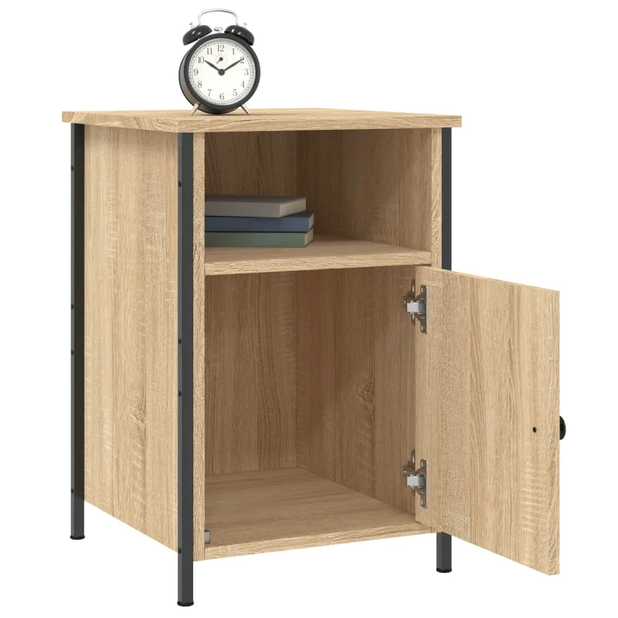 Table de chevet chêne sonoma 40x42x60 cm bois d'ingénierie - 4