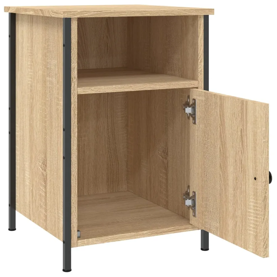 Table de chevet chêne sonoma 40x42x60 cm bois d'ingénierie - 6