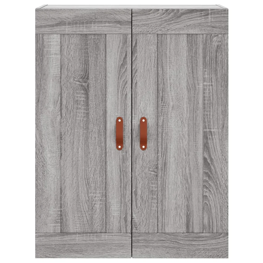 Buffet haut Sonoma gris 69,5x34x180 cm Bois d'ingénierie - 5