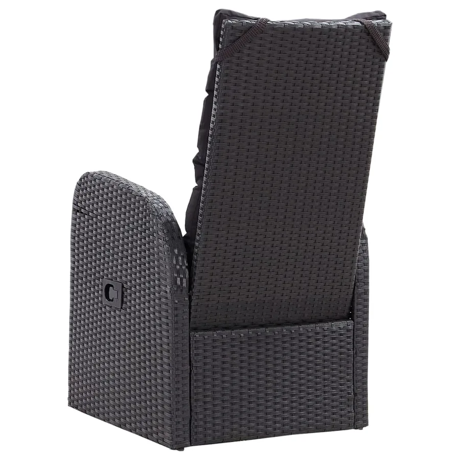 Ensemble à manger de jardin 7 pcs Noir - 13