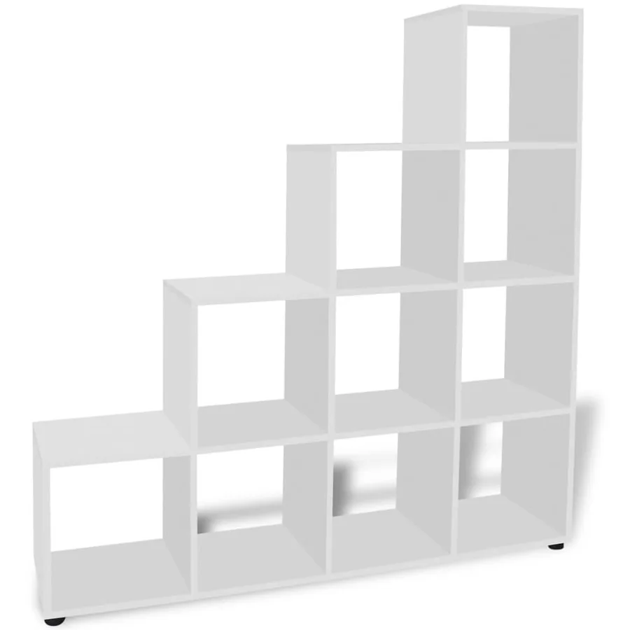 Bibliothèque/étagère 142 cm Blanc - 4
