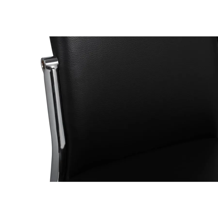 Chaises à manger lot de 2 noir similicuir - 7