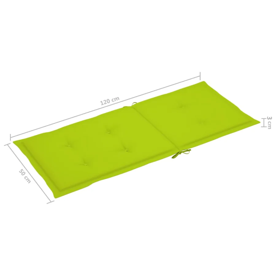 Chaises inclinables de jardin lot de 4 et coussins Bois acacia - 11