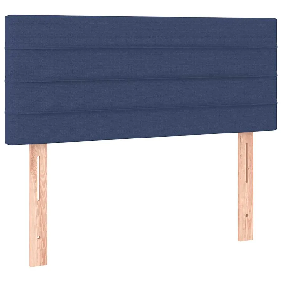 Sommier à lattes de lit avec matelas Bleu 90x190 cm Tissu - 6