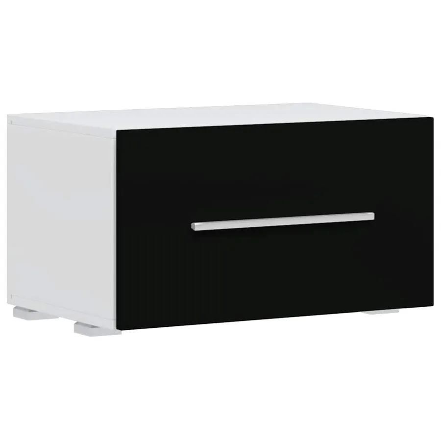 Meuble TV mural 5 pièces avec éclairage LED Noir - 10