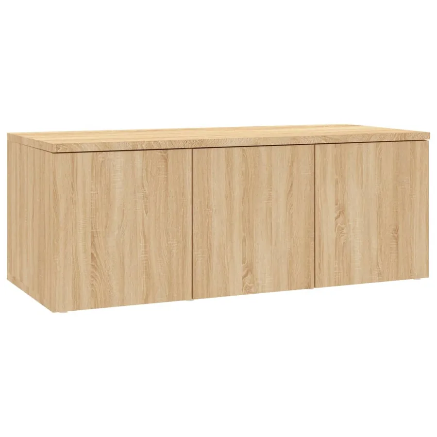Meuble TV Chêne sonoma 80x34x30 cm Bois d'ingénierie - 2