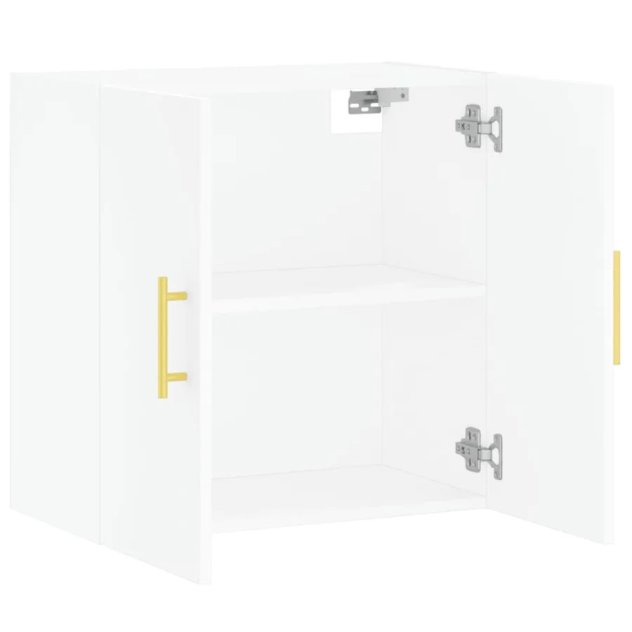 Armoire murale blanc 60x31x60 cm bois d'ingénierie - 6