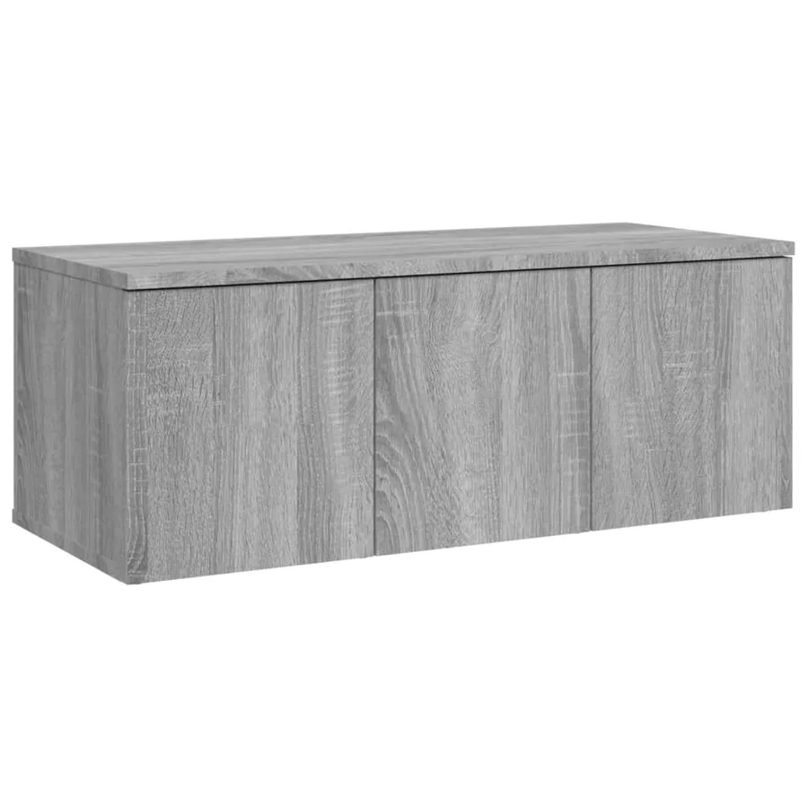 Meuble TV Sonoma gris 80x34x30 cm Bois d'ingénierie - 2