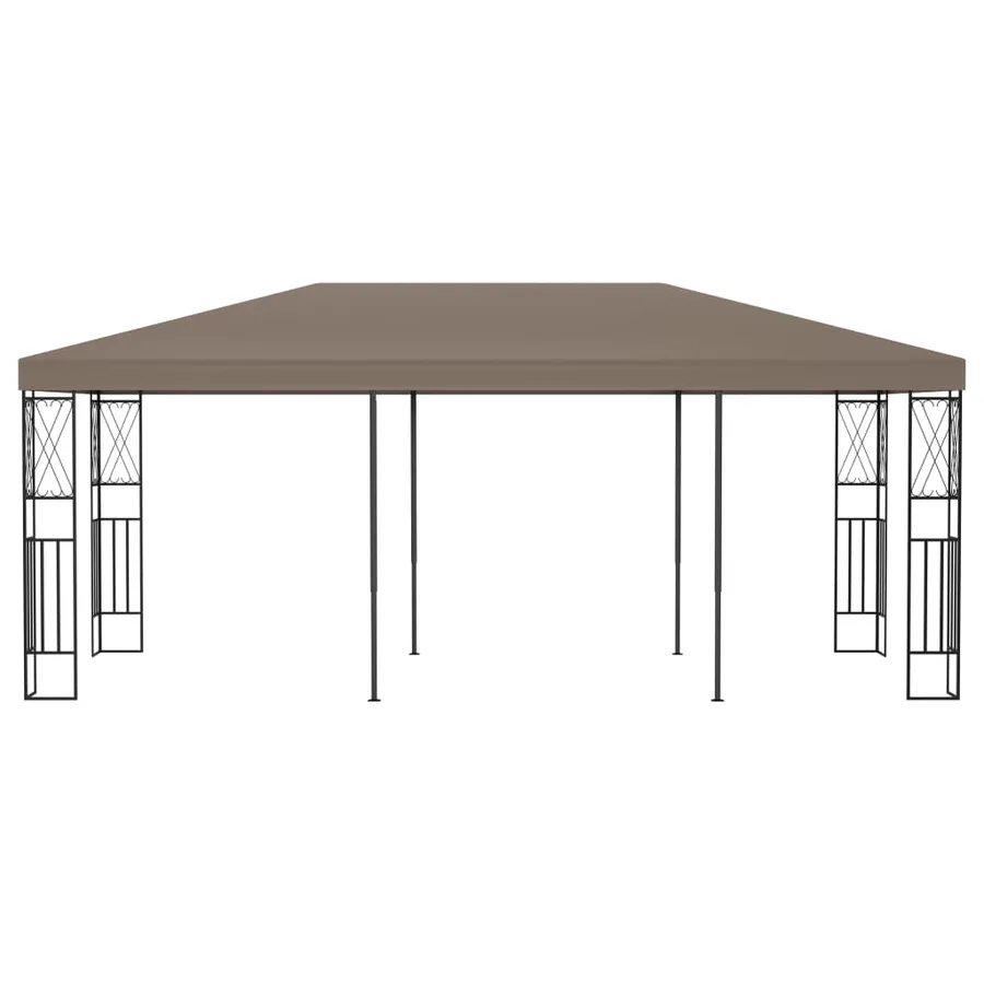 Belvédère 6x3 m Taupe Tissu - 2