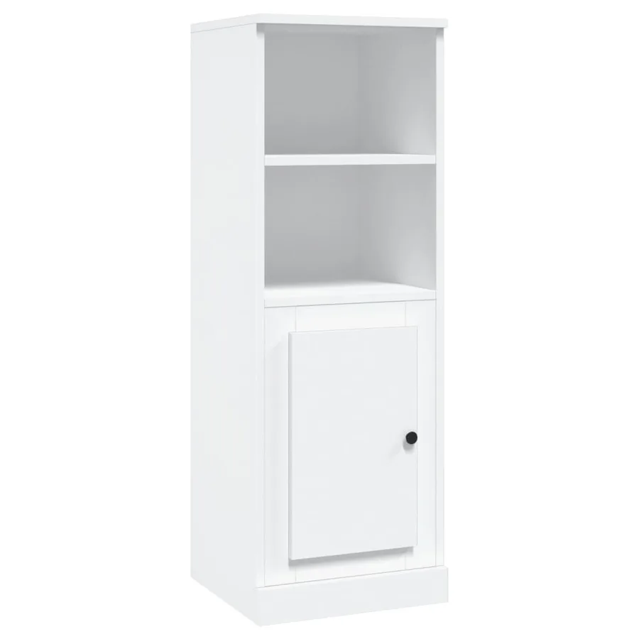 Buffet haut blanc 36x35,5x103,5 cm bois d'ingénierie - 2