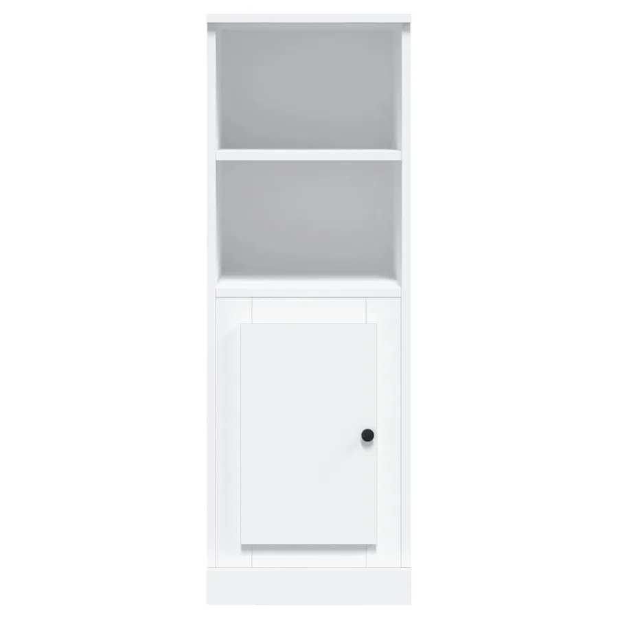 Buffet haut blanc 36x35,5x103,5 cm bois d'ingénierie - 6