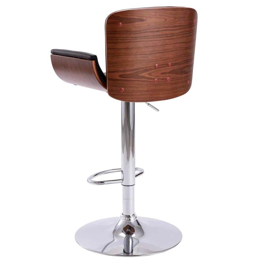 Tabouret de bar Noir Similicuir - 3