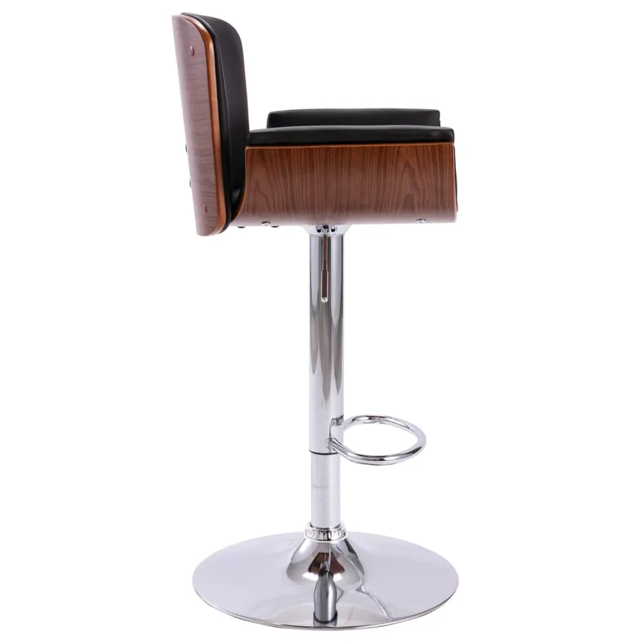 Tabouret de bar Noir Similicuir - 4