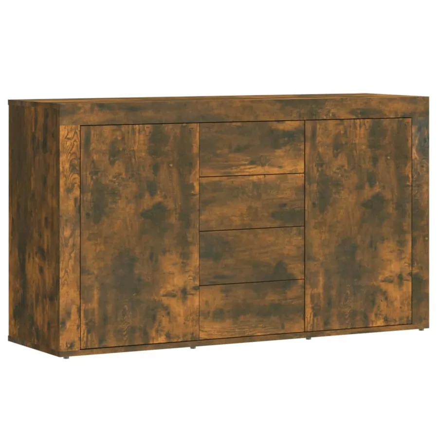 Buffet Chêne fumé 120x36x69 cm Bois d'ingénierie - 2