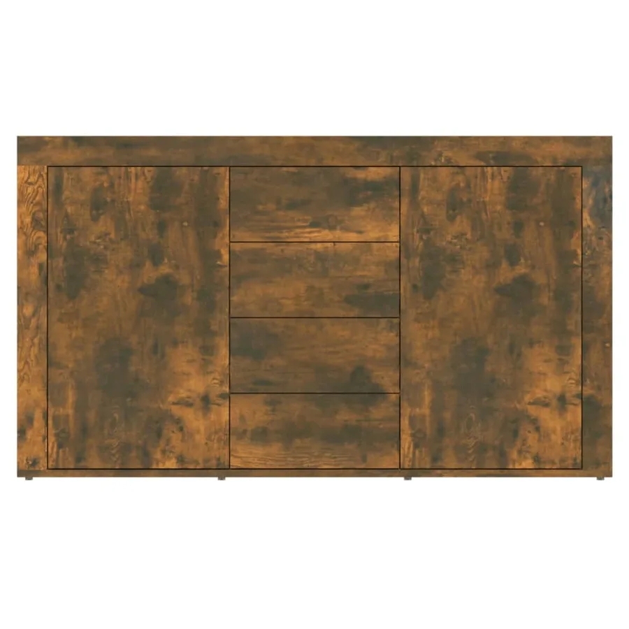 Buffet Chêne fumé 120x36x69 cm Bois d'ingénierie - 5