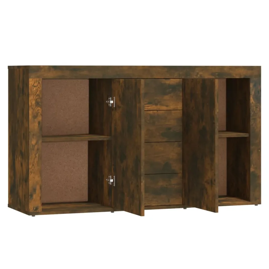 Buffet Chêne fumé 120x36x69 cm Bois d'ingénierie - 7