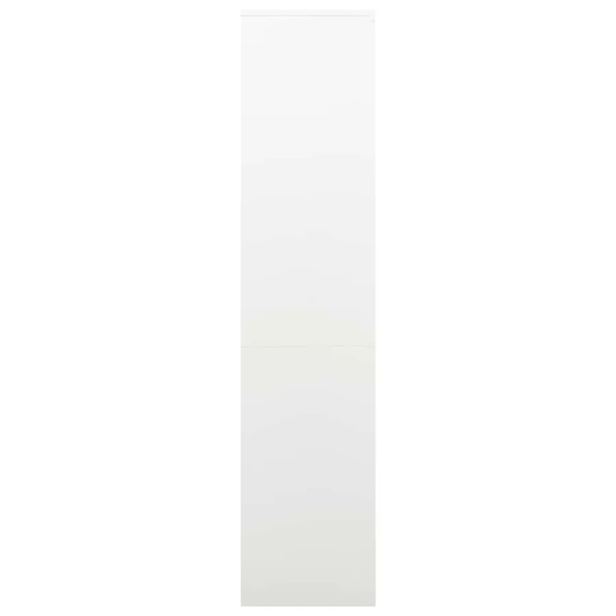 Armoire de bureau Blanc 90x40x180 cm Acier - 3
