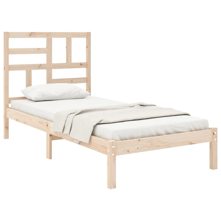 Cadre de lit sans matelas bois massif 90x200 cm - 3