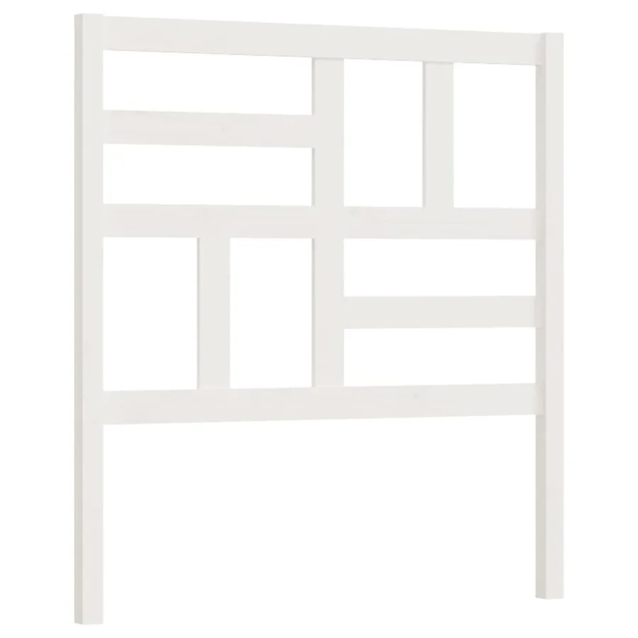 Tête de lit Blanc 81x4x104 cm Bois massif de pin - 2