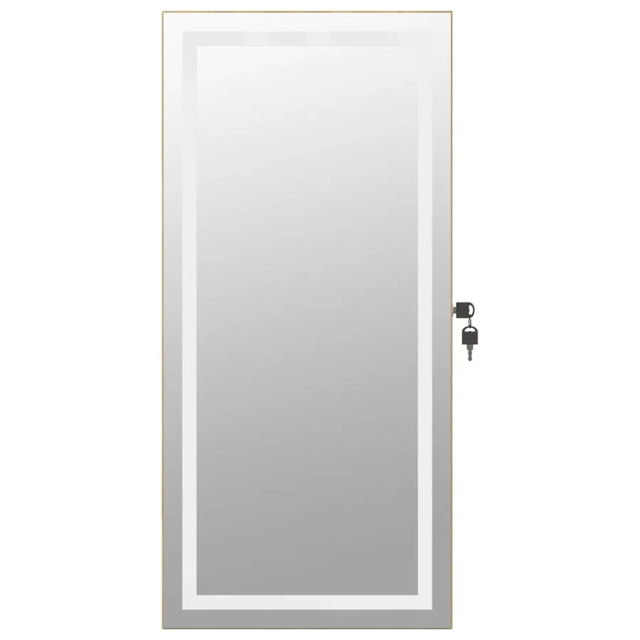 Armoire à bijoux avec miroir et éclairage LED mural - 5