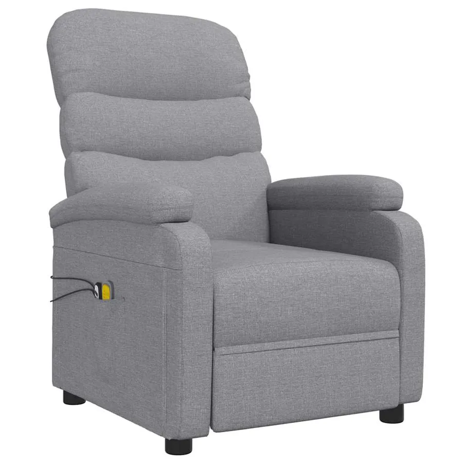 Fauteuil électrique de massage Gris clair Tissu - 3