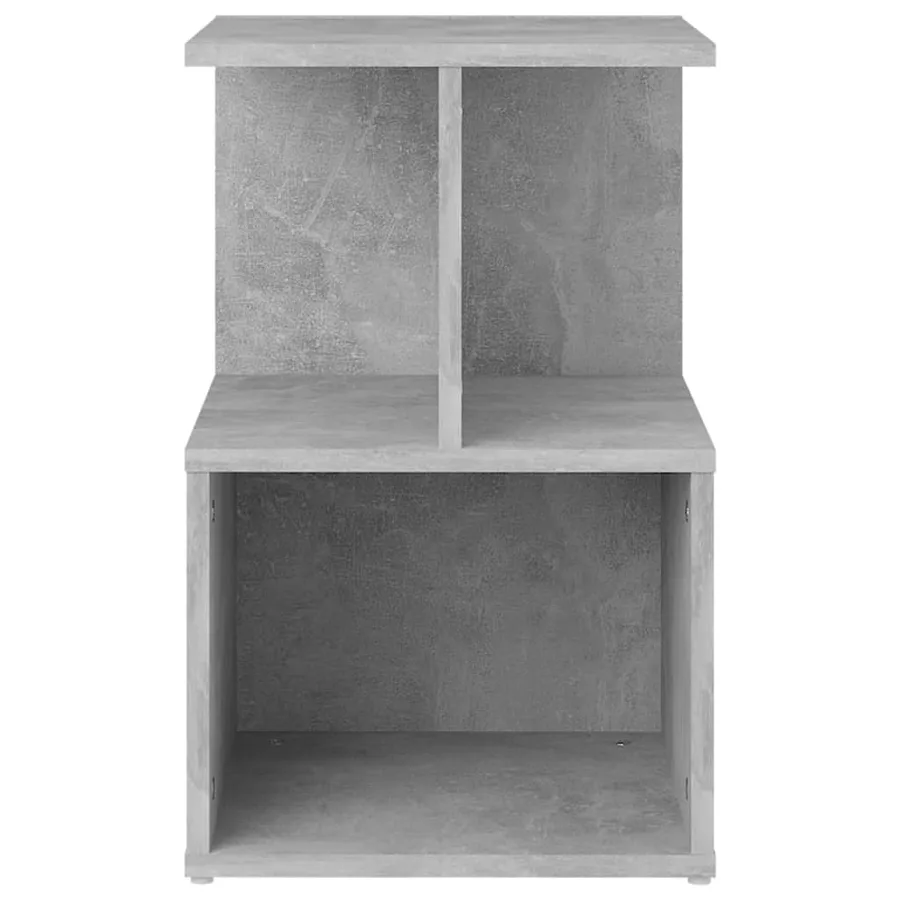 Tables de chevet 2 pcs gris béton 35x35x55 cm bois d'ingénierie - 3