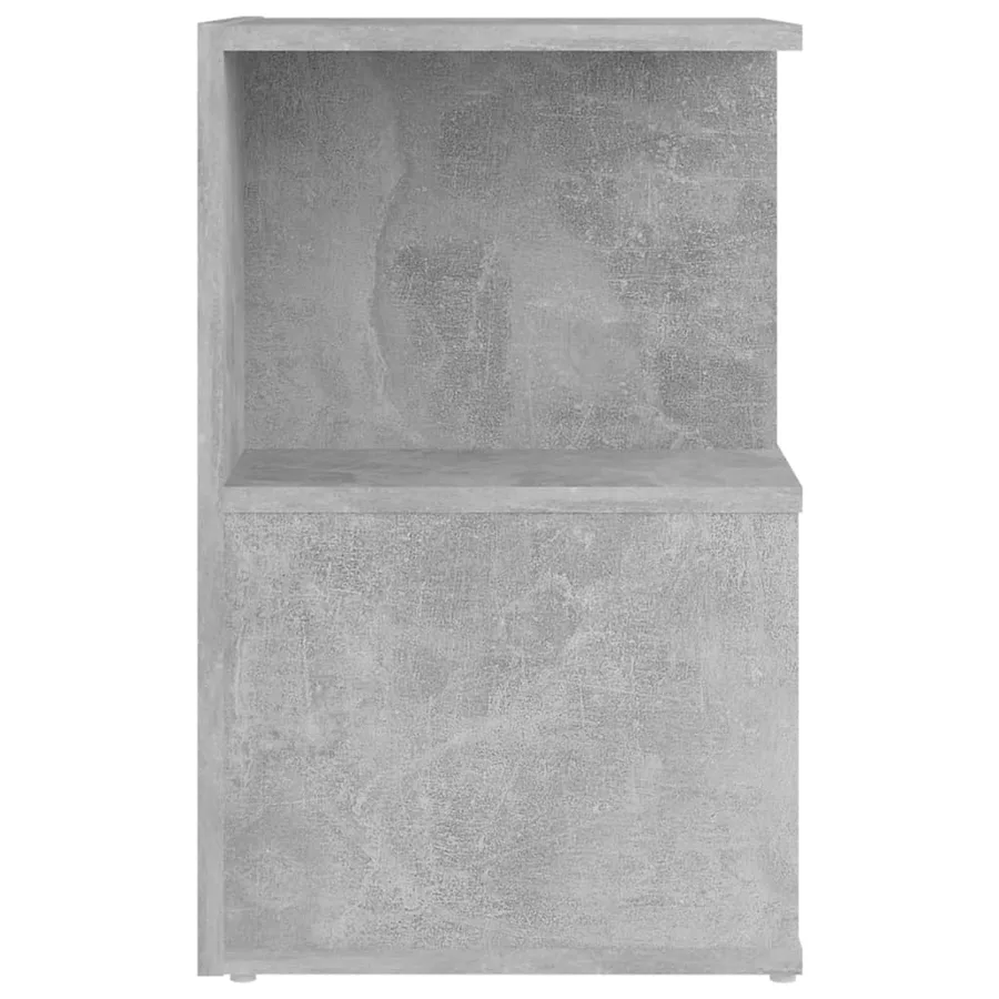 Tables de chevet 2 pcs gris béton 35x35x55 cm bois d'ingénierie - 4