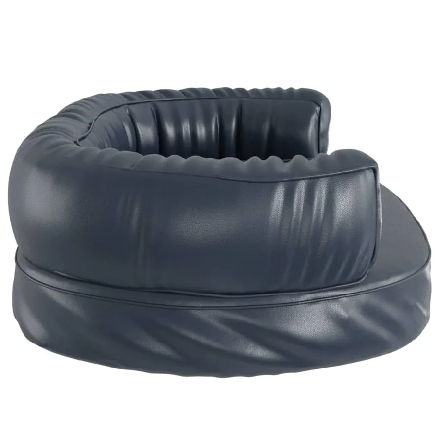 Lit pour chien ergonomique Mousse Bleu foncé 60x42cm Similicuir - 5